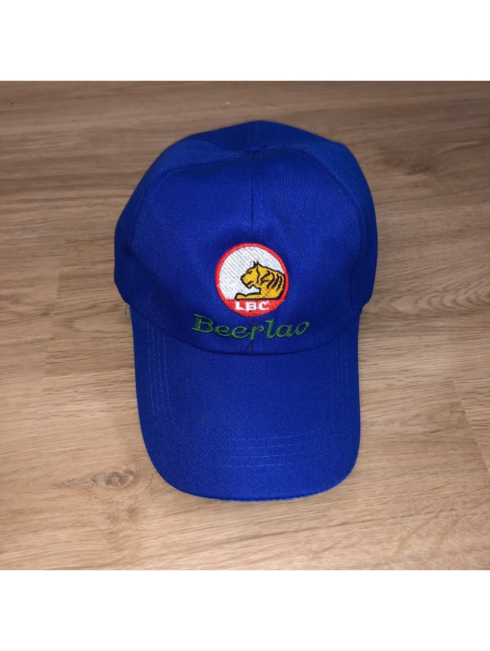 BEERLAO LAOS BEER LBC VINTAGE ADJUSTABLE STRAPBACK HAT CAP BLUE BREWERY COMPANY